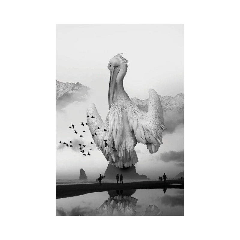 Sea Bird Free Bird by David Loblaw - Wrapped Canvas Painting, 101.6 cm H x 66.04 cm W x 3.175 cm D