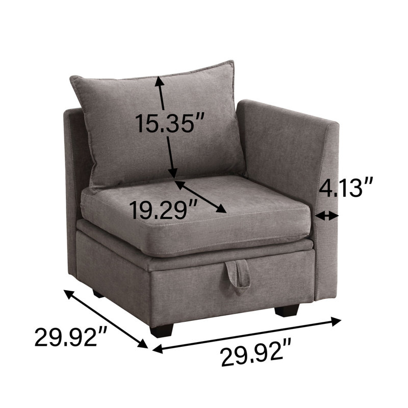 Canapé modulaire Modern Sofa, canapé convertible avec rangement, ensemble de canapé modulaire, tissu modulaire flexible