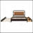 Wooden Storage Platform Bed, With 2 Big Drawers, T-XL Size Trundle-1393018196