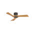Plafonnier encastré blanc standard 42 po à 3 pales en bois massif avec télécommande-351527309-351527310-455798533