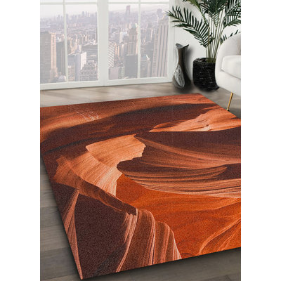 Tapis orange Adkinson