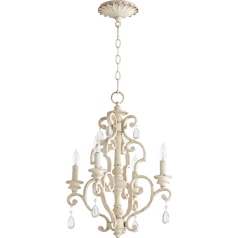 Salome 4 - Light Geometric Chandelier, Persian White