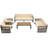 7-Person Patio Conversation Sets With Coffee Table-123819547