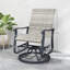 Fauteuil oscillant d'extérieur, ensemble de chaises pivotantes en rotin d'osier-130055671
