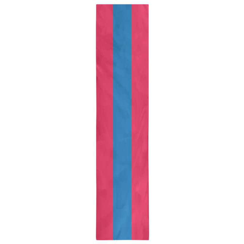 Chemin de table basket Philadelphia, L 90 po x l 16 po, Rouge / bleu / rouge, Polyester sergé