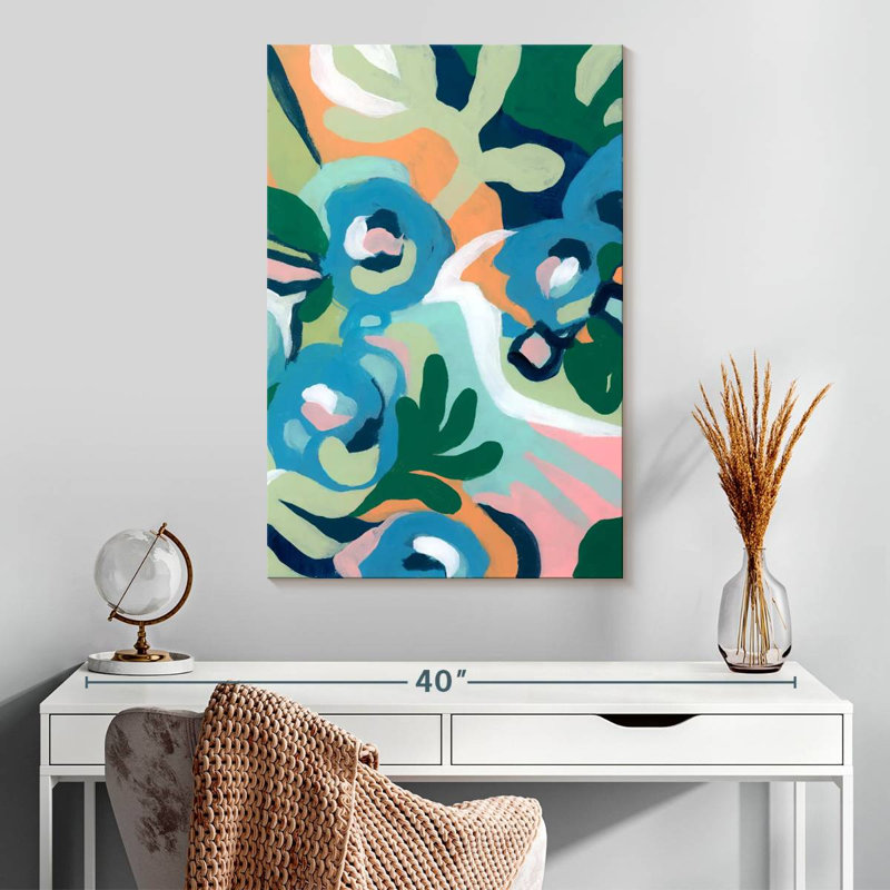 Avery Bright Floral Dance I, H 30 po x l 20 po