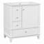 Meuble-lavabo autoportant de 30 pouces avec lavabo en céramique, structure en bois massif, portes à fermeture en douceur et plusieurs options de rangement-116452138-116452137