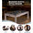 7ft Billiard Table with Rustic Finish – Complete Set for Game Room