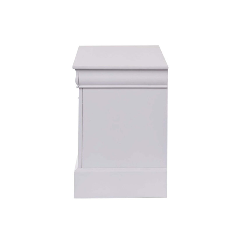 2 Drawers Solid Pine Nightstand