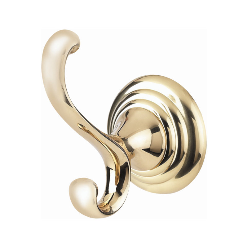Embassy Single Robe Hook, Polished Brass