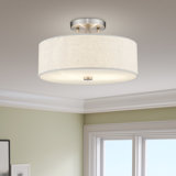 Flaire Fabric Semi Flush Mount