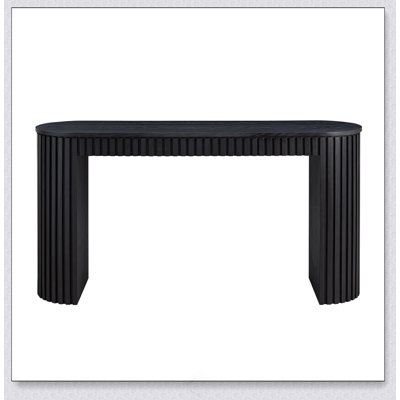 Console moderne de 59,05 po avec tiroir pour hall d'entrée avec conception à rayures verticales unique pour le vestibule du vestibule