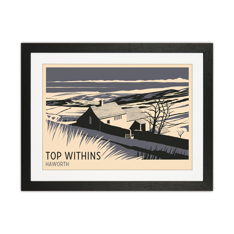 Top Withins by Richard O'Neill - Print, Black Framed, 33.5cm H x 43.5cm W x 3cm D
