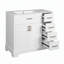 Meuble-lavabo luxueux avec lavabo en céramique et rangement abondant
