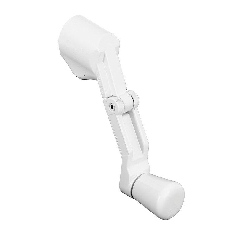 Prime-Line Operator Folding Crank Handle, Split, 6.44" H x 3.82" W x 0.63" D, White