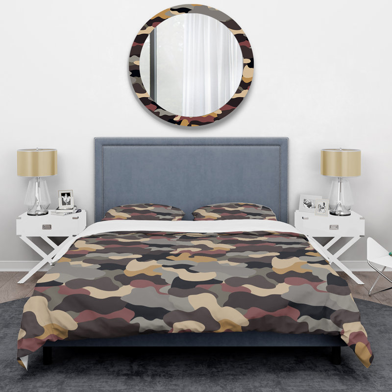 Ensemble de housse de couette en microfibre vert 3 pièces, Housse de couette pour très grand lit et 2 très