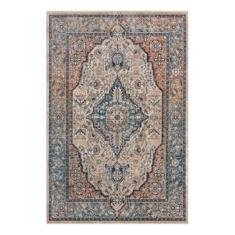 Gause Oriental Indoor Rug, Rectangle 6' x 9'2"