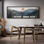 «Western Wood Effect Landscape Twilight Serenity Stylized Mountain and Forest», reproduction encadrée sur toile-111176856-98042024