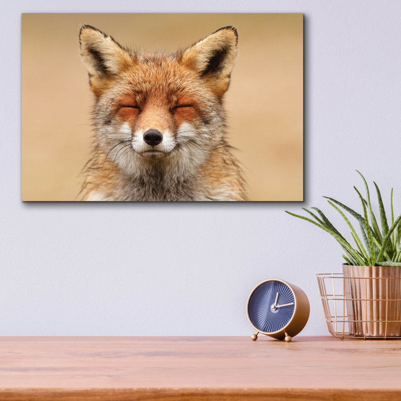 «Zen Fox Red Portrait» par Roeselien Raimond, H 12 po x l 16 po x P 0,13 po
