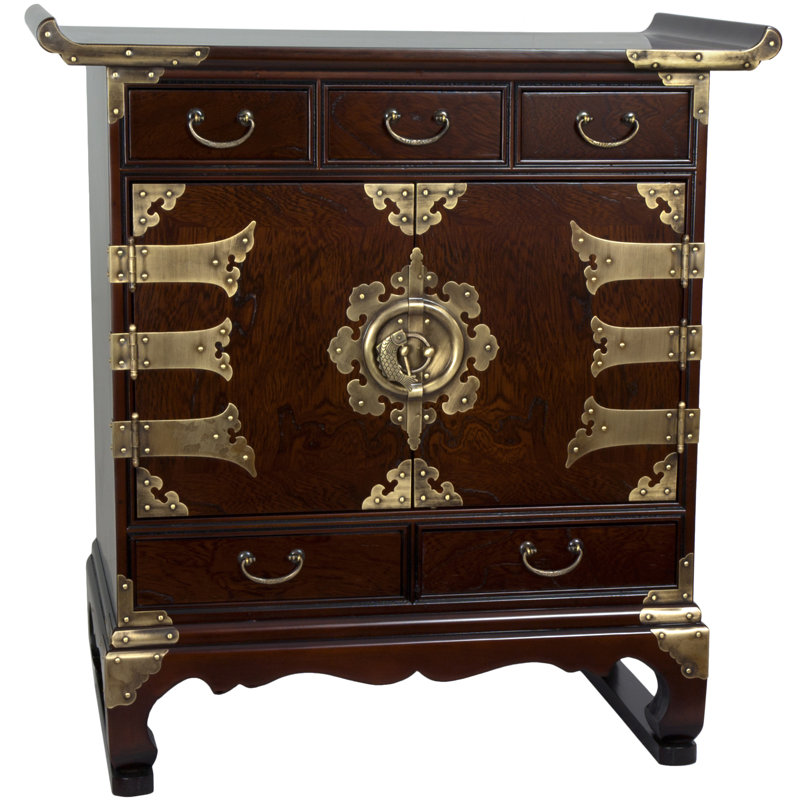 Dianalee Solid Wood 5 -Drawer Accent Cabinet