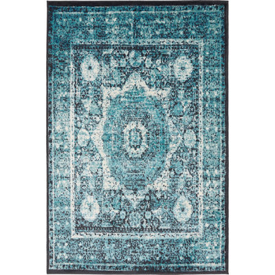 Tapis décoratif aigue-marine majestueuses