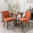 Bronze Nail Head Upholstered Side Dining Chair-1216591996