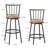 Bumpy Swivel Upholstered Adjustable Height Counter Stool with Metal Frame-727251681