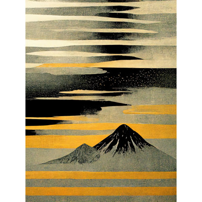 Modern Simple Mount Fuji Painting 1 Piece Wall Art