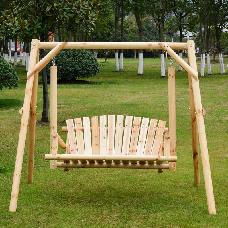 Dannica 2 Person Pine Porch Swing