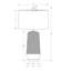 Lighting, H 31 po, lampe de table, crème, abat-jour beige, contemporain