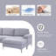 Canapé modulaire réversible avec repose-pieds Landover-1511674367