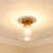 Adryann Glass Semi-Flush Mount - Brushed Champagne Bronze-92389264