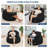  45" U-Shaped Pillow Bean Bag Chair For Adults And Kids Beanbag Chair With Washable Cover Black-1256839967