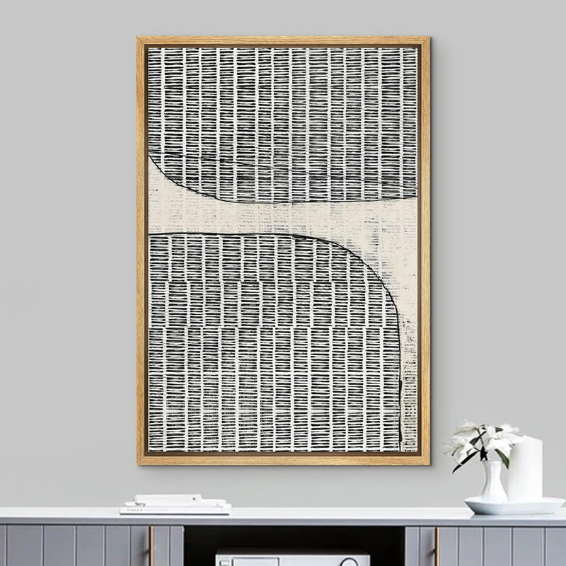Illustration de formes abstraites et abstraites de collage noir et noir, Naturel, H 24 po x l 16 po