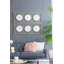 Miroir mural 3 pièces dans un cadre rectangulaire doré, décoration murale pour le salon de la chambre à coucher, 43 po x 16 po