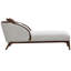 Chaise Houston - caillou / noyer