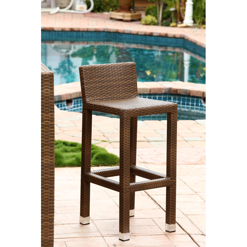 Arum Wicker Outdoor Stool