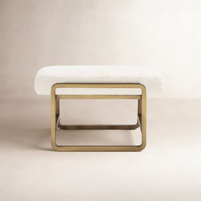 Arlen Stainless Steel Accent Stool