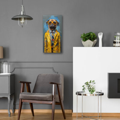  «Debout 3» par Sean Parnell, art mural en verre acrylique, 24 po x 48 po