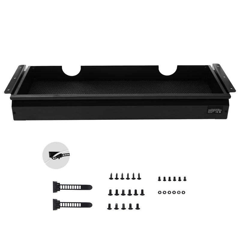Tiroir coulissant pour bureau à domicile, H 4,21 po x l 29,13 po x P 9,25 po