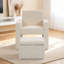 Chaise d'appoint rembourrée avec repose-pieds avec rangement-1499218400