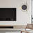  Hardwire Installing 16 in. Black and Gold Decorative Wall Clock with LED light, Modern Minimalist Clock Wall Sconce