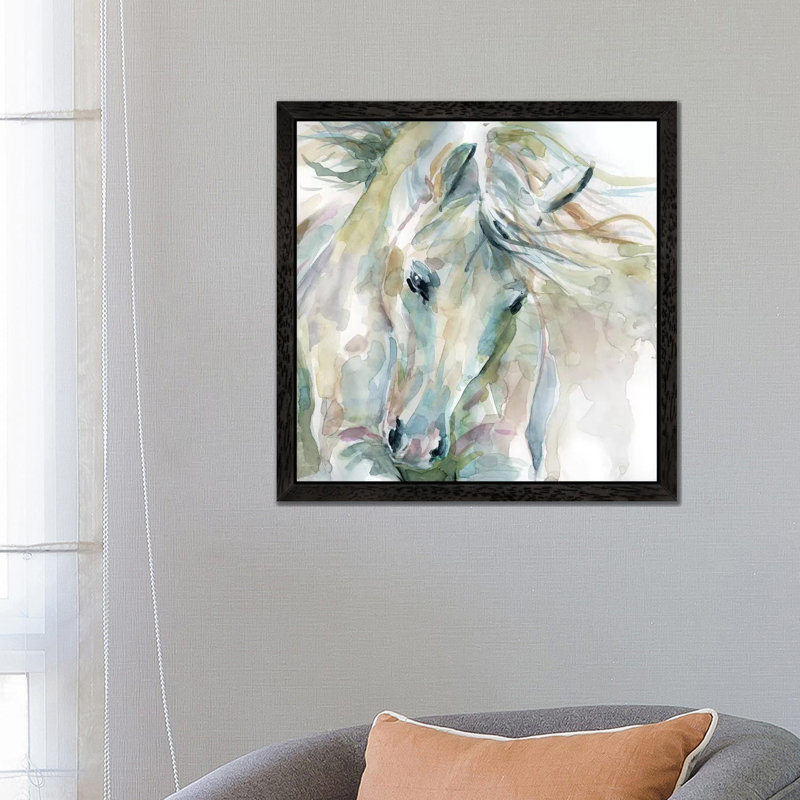 Exuberant Spirit by Carol Robinson - Painting on Canvas, 93.98 cm H x 93.98 cm W, Black Framed
