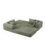 Canapé-lit convertible en chenille, canapé de sol pliant avec matelas, accoudoirs amovibles, 2 coussins de dossier et 2 coussins décoratifs pour petits espaces-1427045644-1427045746