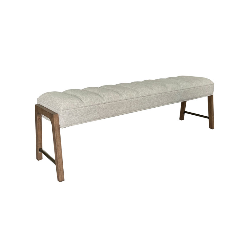 Banc en bois Tatum Aurora, latte