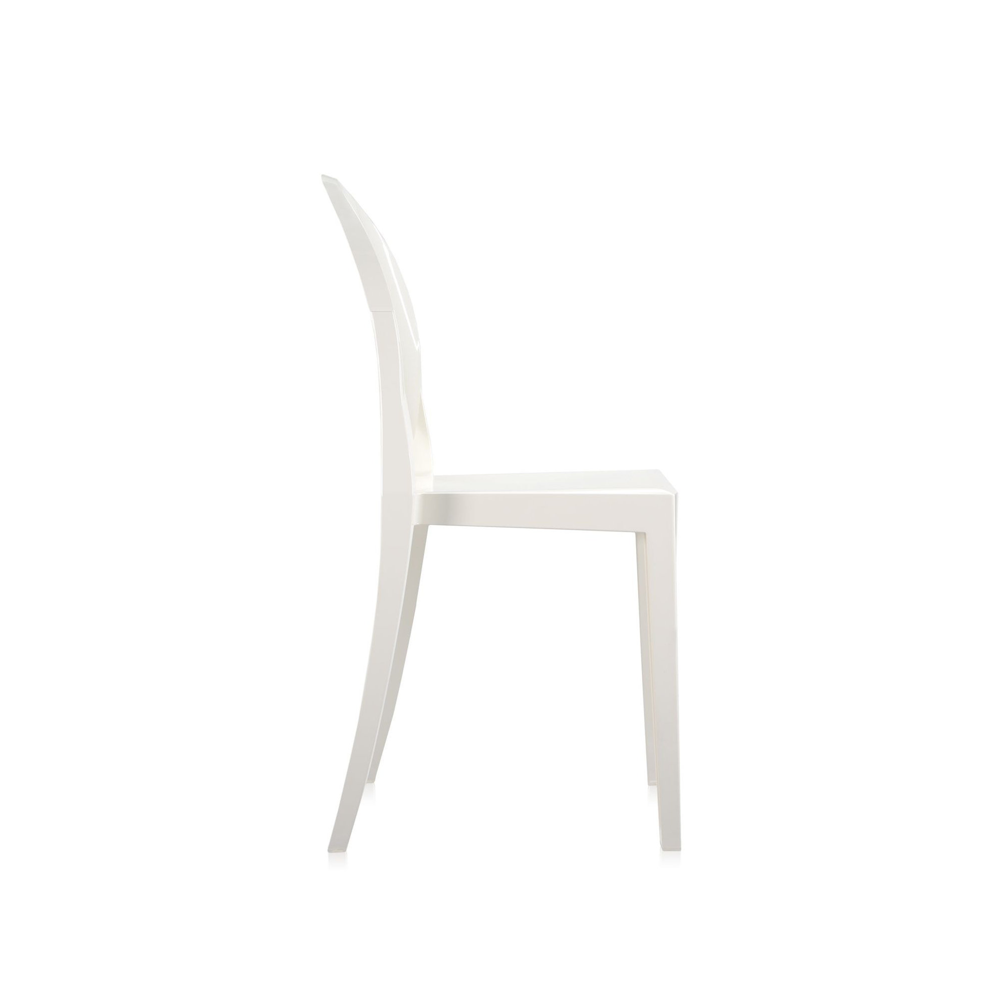 Victoria Ghost Chair, Glossy White