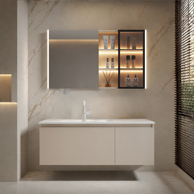 Armoire de salle de bain minimaliste de style italien
