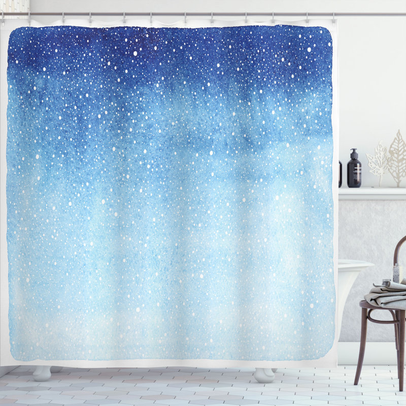 Ensemble de rideau de douche et crochets d’hiver, H 70 po x l 69 po