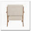 Fauteuil d'appoint capitonné avec finition noyer antique-425924432