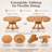 Alvares Extendable Solid Wood Dining Table with Pedestal Base